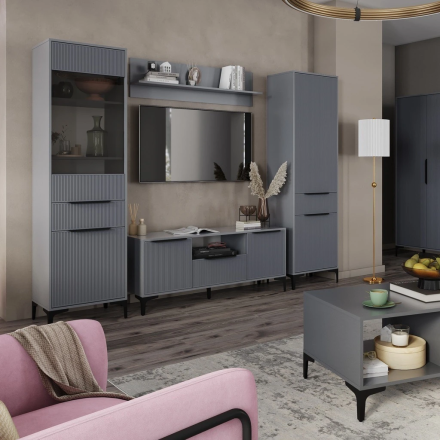 Пенал со стеклом Кимберли, Графит 