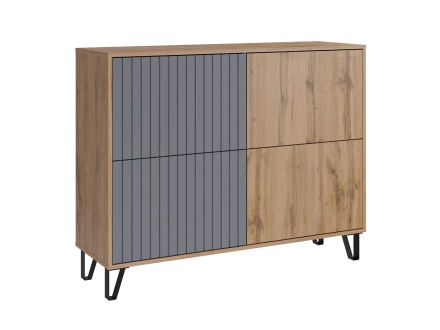 Комод Ливерпуль, вотан/графит софт  