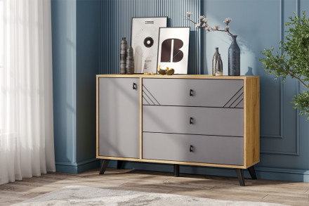 Комод со створкой, 3 ящика Байкал  